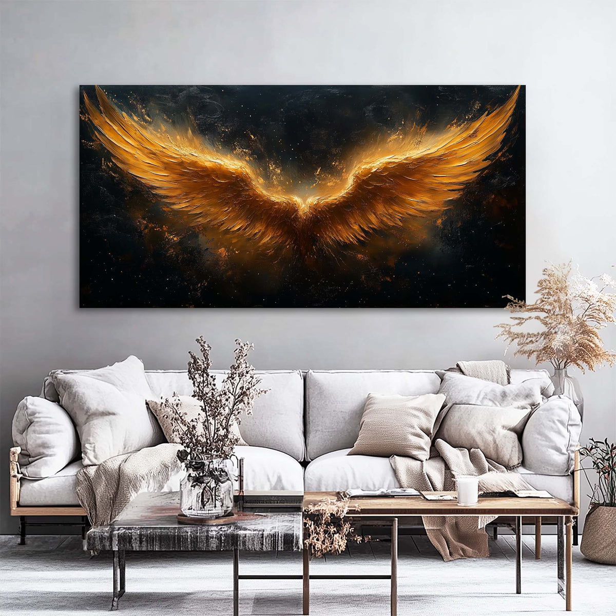 Black Mysterious Horror Wall Art Modern Canvas Painting Prints Artwork Office Hallway Bedroom Living Room Decor