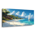 White Tropical Nature Wall Art Modern Canvas Painting Prints Artwork Office Hallway Bedroom Living Room Decor