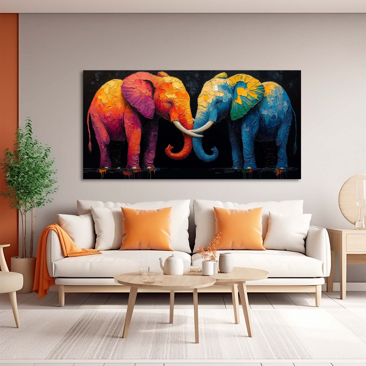 Yellow Black and White Abstract Wall Art for Living Room Canvas Painting Prints Artwork Family Bedroom Office Decor