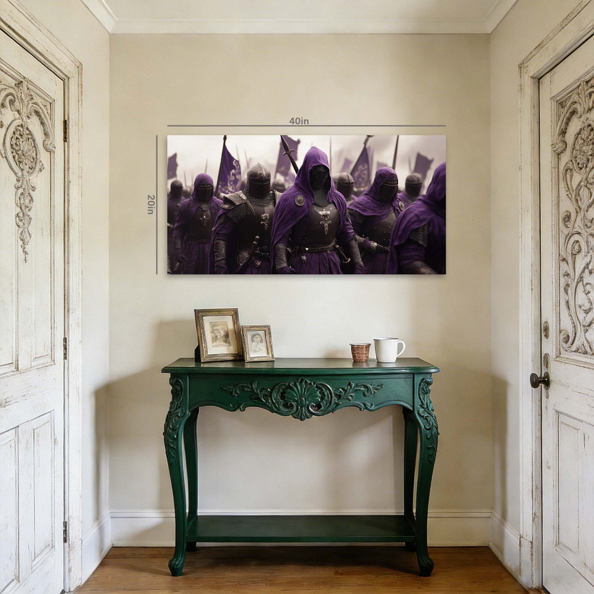 Purple Fantasy Fairytale Wall Art for Living Room Canvas Painting Prints Artwork Family Bedroom Office Decor