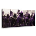 Purple Fantasy Fairytale Wall Art for Living Room Canvas Painting Prints Artwork Family Bedroom Office Decor