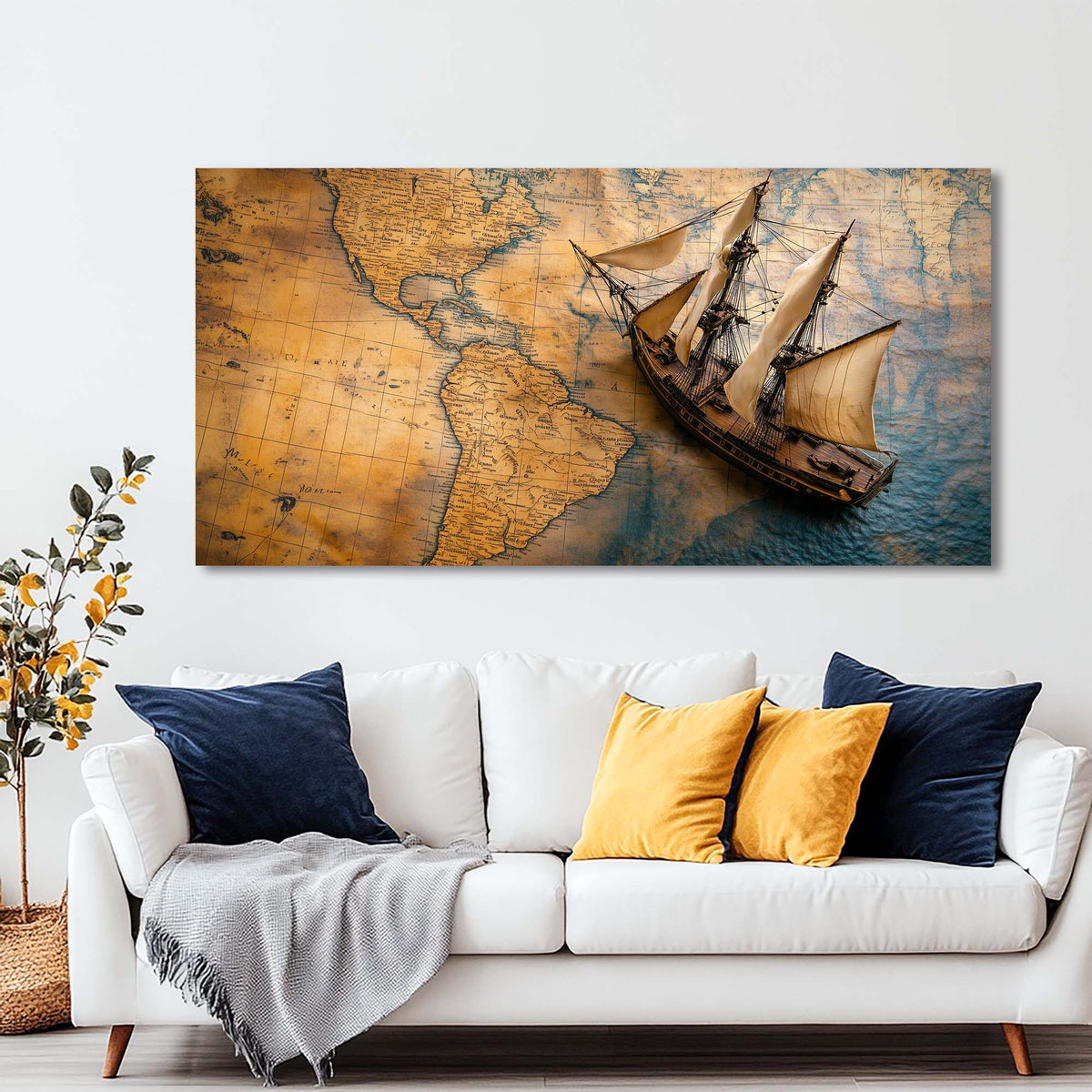 Yellow Nature Wall Art Paintings Print Canvas Painting Prints Modern Artwork Office Living Room Over the Couch Bedroom Decor