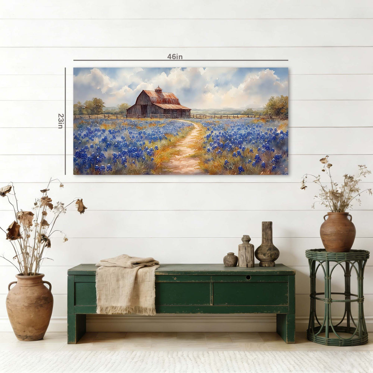 Khaki Country Nature Canvas Wall Art for Living Room Prints Artwork Bedroom Office Decor