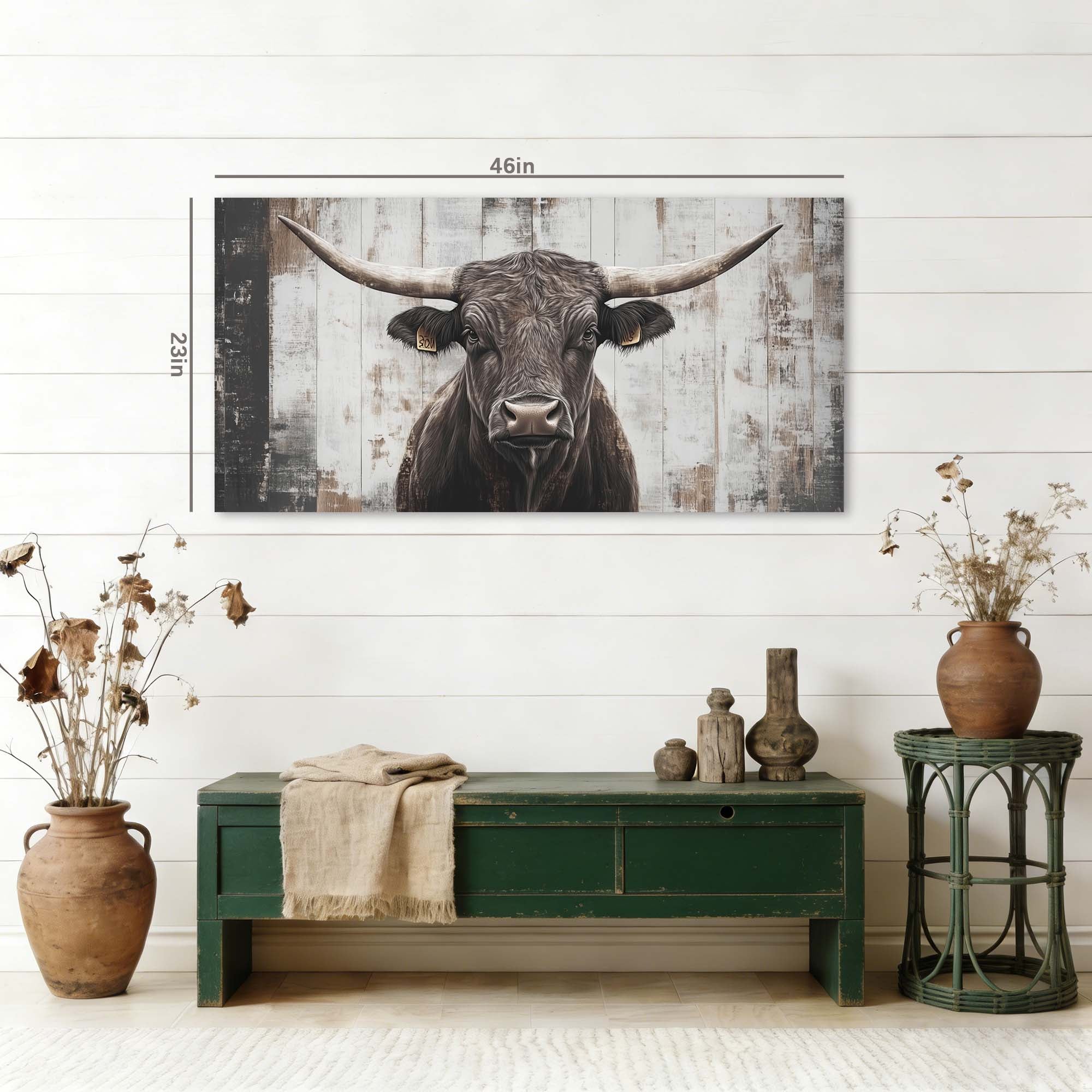 Brown Rustic Vintage Wall Art for Living Room Canvas Painting Prints Artwork Family Bedroom Office Decor