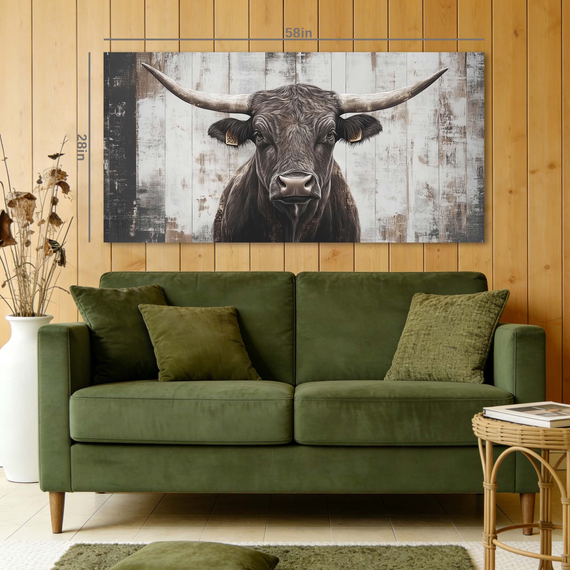 Brown Rustic Vintage Wall Art for Living Room Canvas Painting Prints Artwork Family Bedroom Office Decor