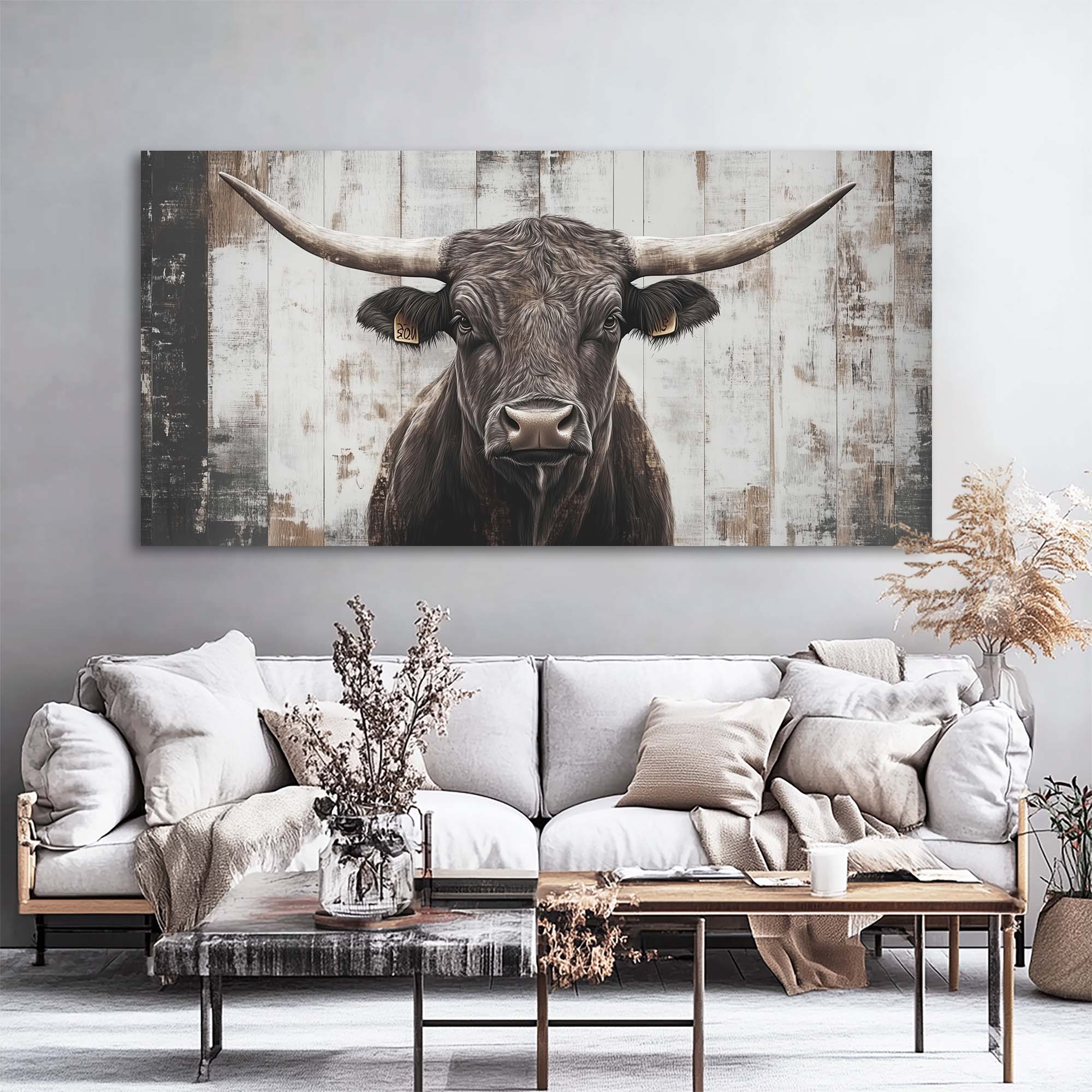 Brown Rustic Vintage Wall Art for Living Room Canvas Painting Prints Artwork Family Bedroom Office Decor