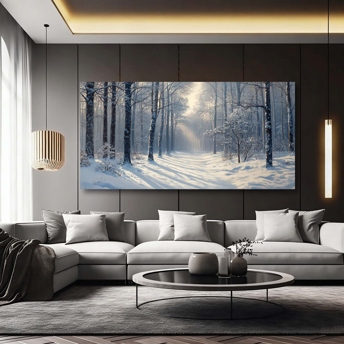 Red Mysterious Nature Wall Art Modern Canvas Painting Prints Artwork Office Hallway Bedroom Living Room Decor