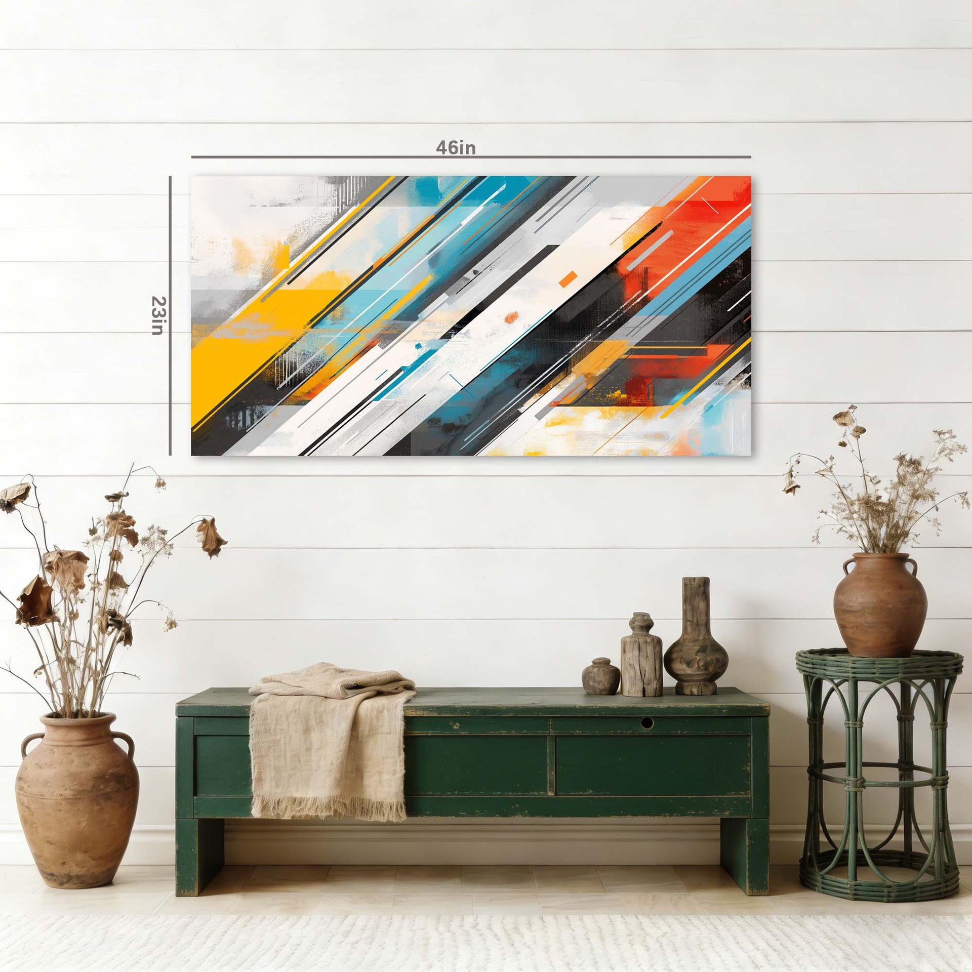 Black Black and White Abstract Wall Art Modern Canvas Painting Prints Artwork Office Hallway Bedroom Living Room Decor