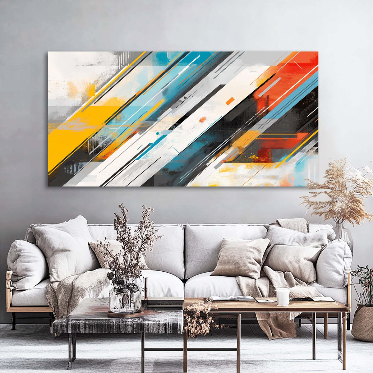 Black Black and White Abstract Wall Art Modern Canvas Painting Prints Artwork Office Hallway Bedroom Living Room Decor