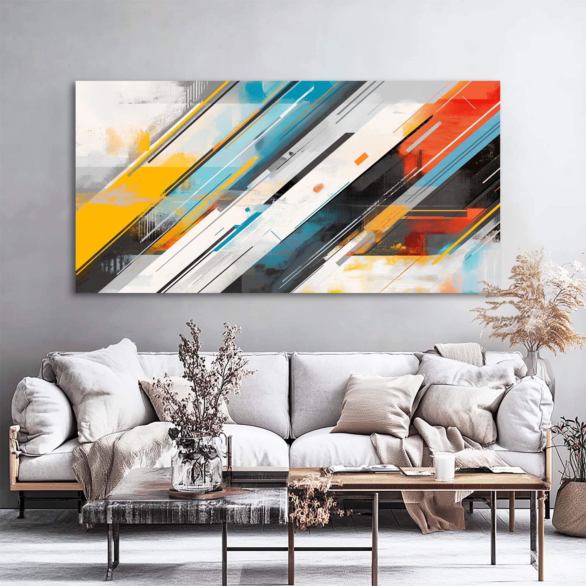 Black Black and White Abstract Wall Art Modern Canvas Painting Prints Artwork Office Hallway Bedroom Living Room Decor