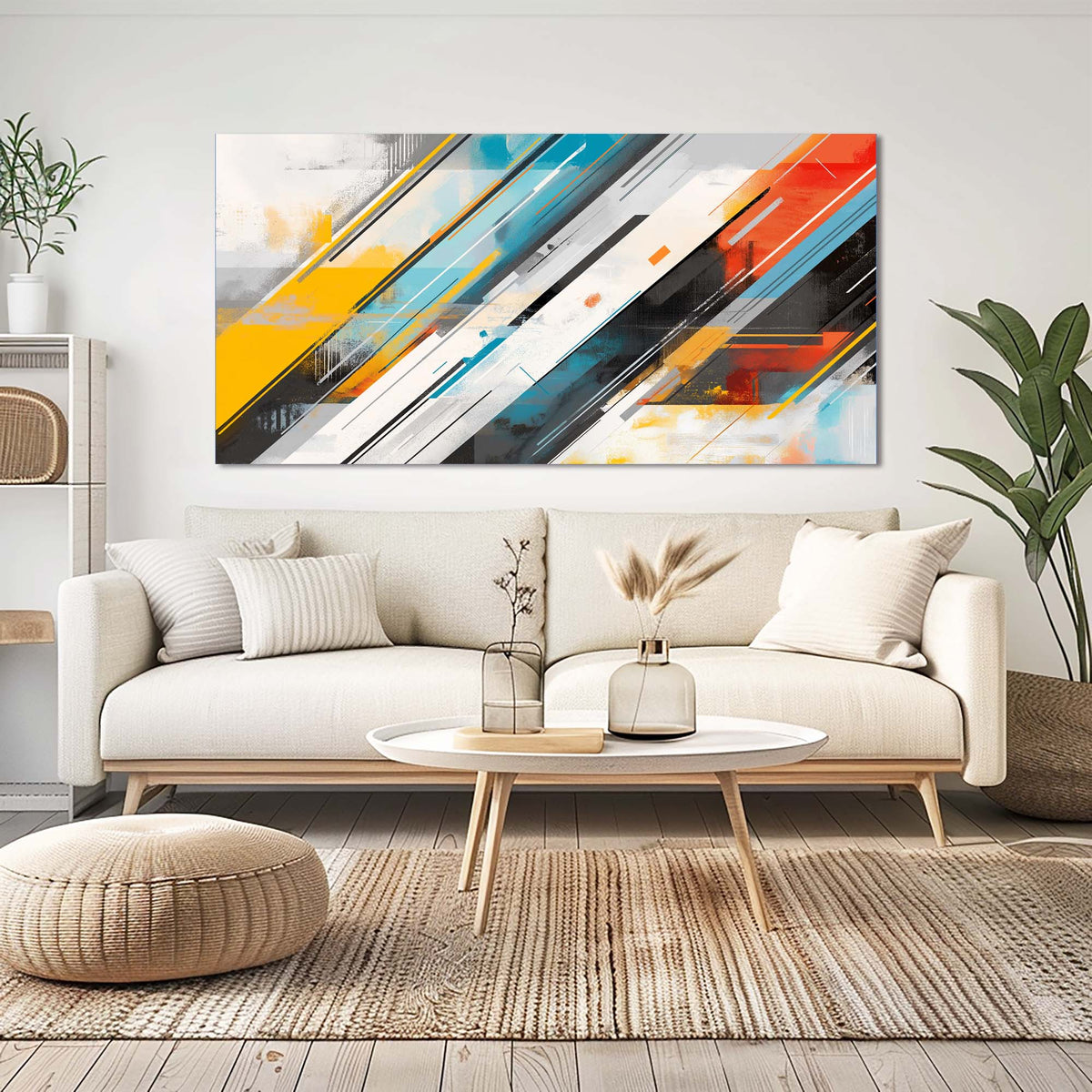 Black Black and White Abstract Wall Art Modern Canvas Painting Prints Artwork Office Hallway Bedroom Living Room Decor