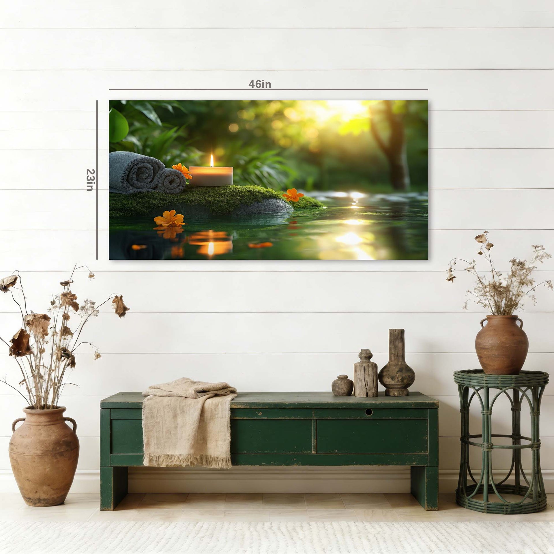 Cyan Wildlife Nature Wall Art Canvas Painting Prints Artwor Office Bedroom Living Room Decor