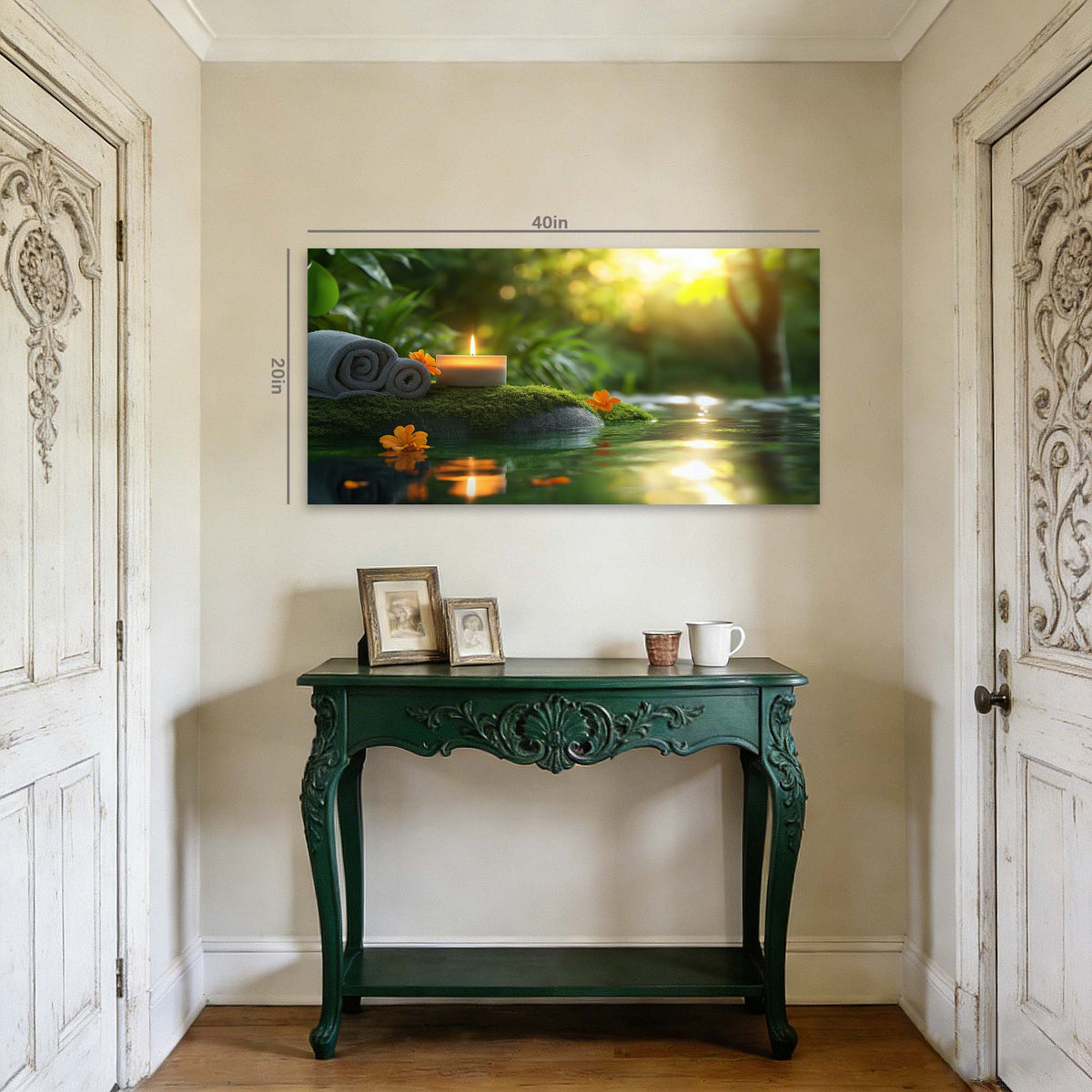 Cyan Wildlife Nature Wall Art Canvas Painting Prints Artwor Office Bedroom Living Room Decor