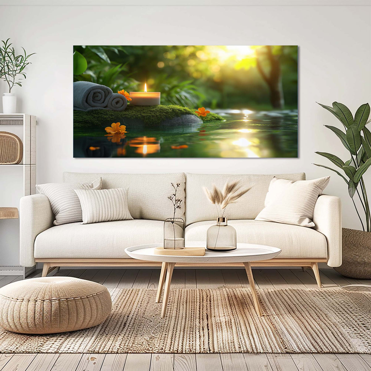 Cyan Wildlife Nature Wall Art Canvas Painting Prints Artwor Office Bedroom Living Room Decor