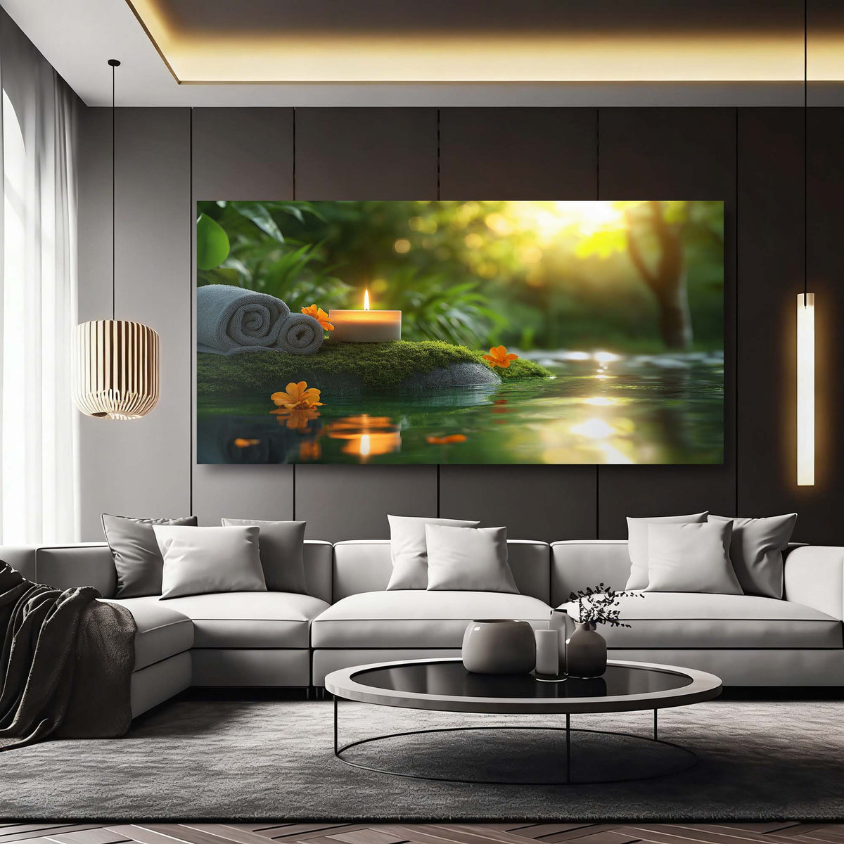 Cyan Wildlife Nature Wall Art Canvas Painting Prints Artwor Office Bedroom Living Room Decor