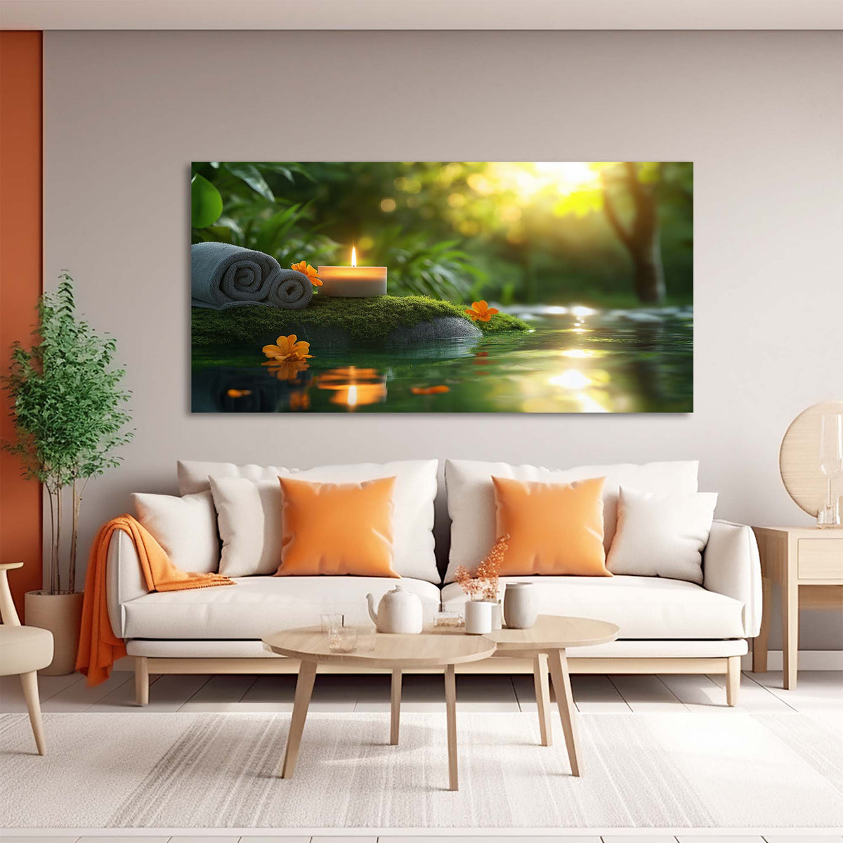 Cyan Wildlife Nature Wall Art Canvas Painting Prints Artwor Office Bedroom Living Room Decor