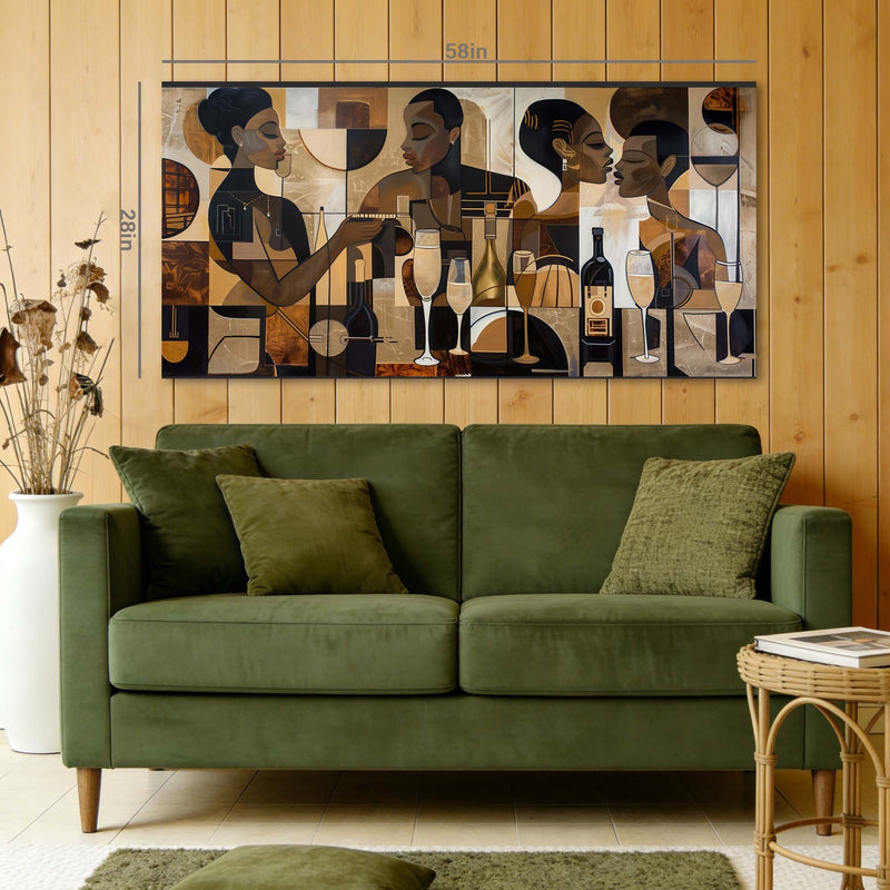 Black Black and White Abstract Wall Art for Living Room Canvas Painting Prints Artwork Family Bedroom Office Decor