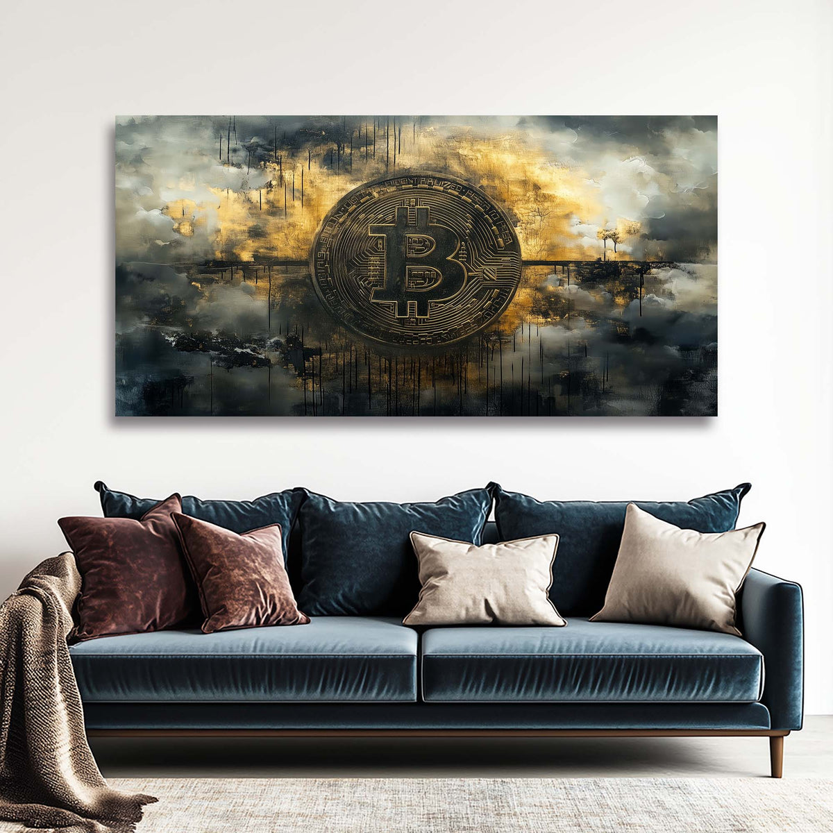 White Nature Wall Art for Living Room Canvas Painting Prints Art Deco Artwork Office Bedroom Decor