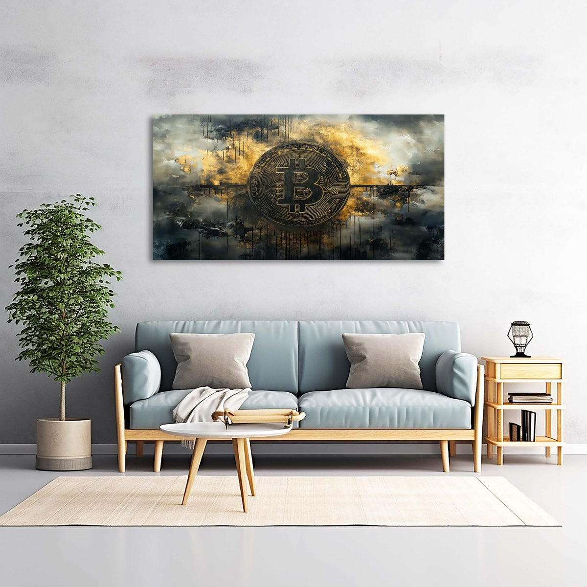 White Nature Wall Art for Living Room Canvas Painting Prints Art Deco Artwork Office Bedroom Decor
