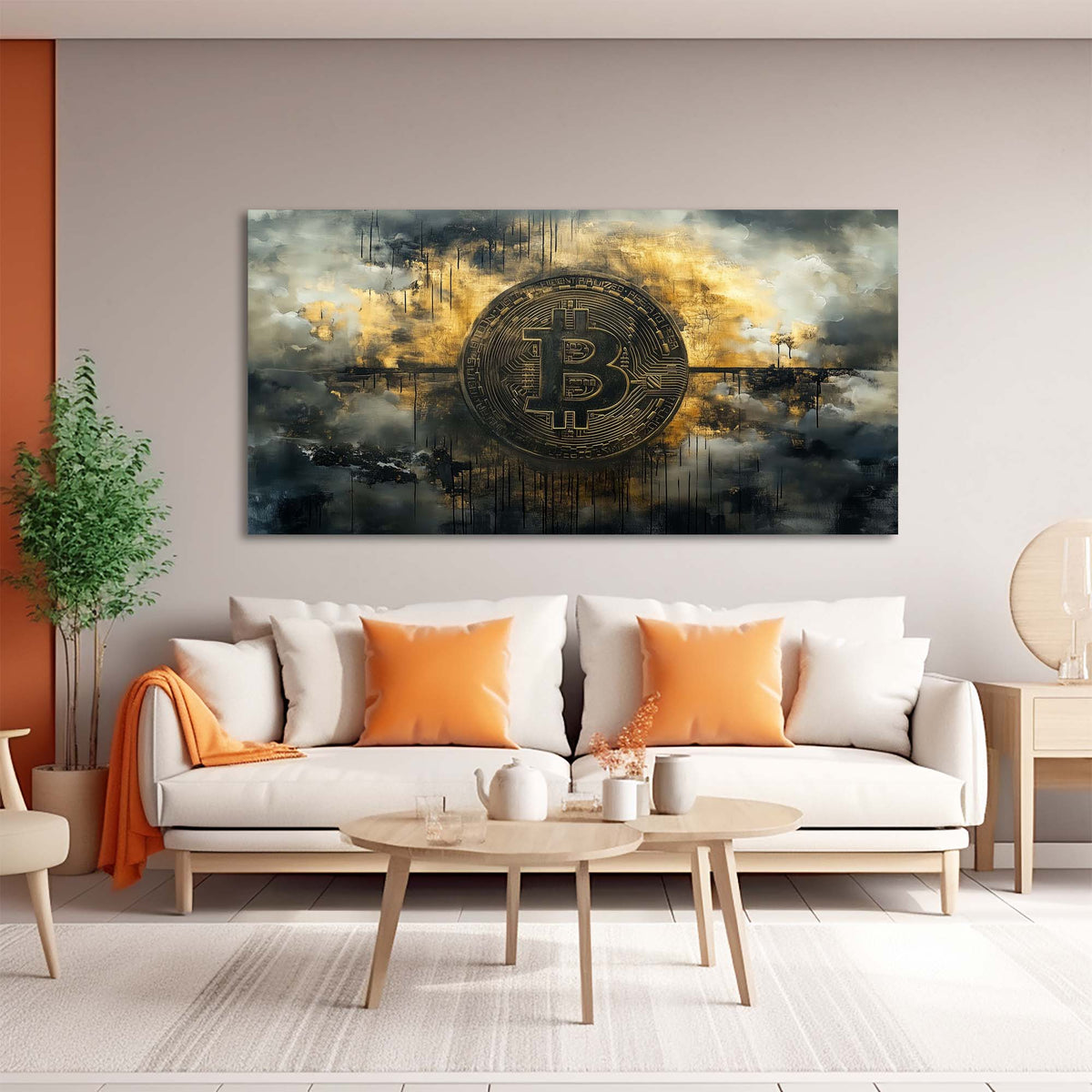 White Nature Wall Art for Living Room Canvas Painting Prints Art Deco Artwork Office Bedroom Decor