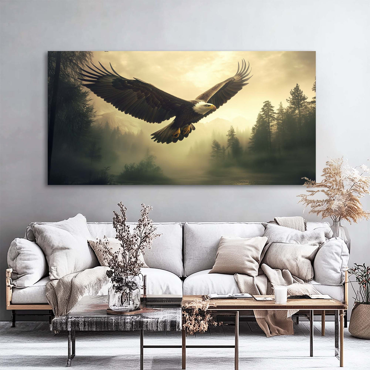 Red Mysterious Nature Wall Art Canvas Painting Prints Artwor Office Bedroom Living Room Decor