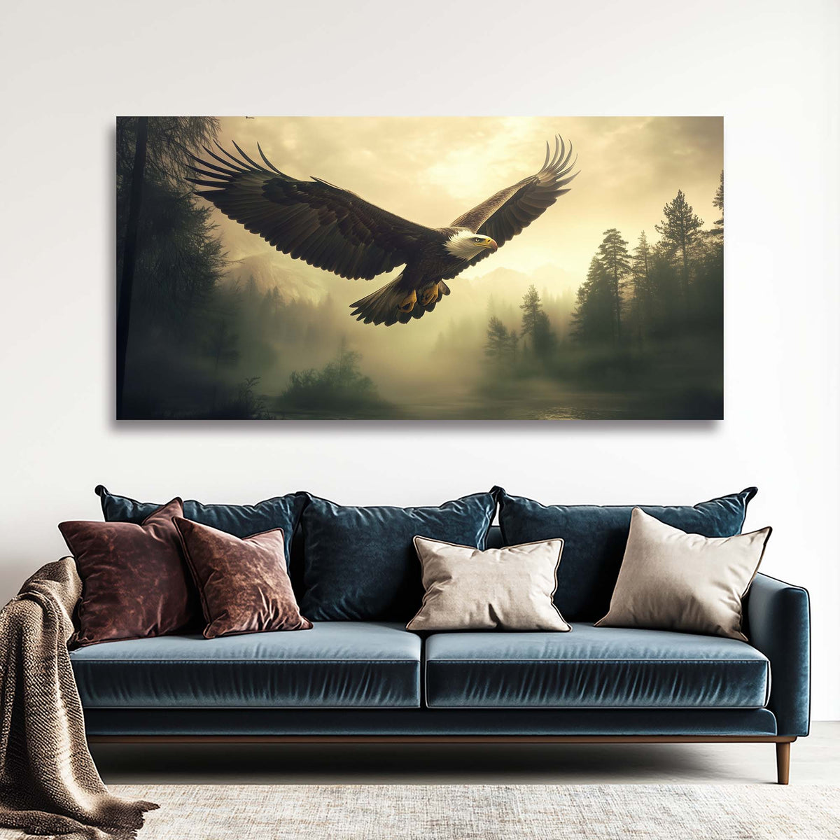Red Mysterious Nature Wall Art Canvas Painting Prints Artwor Office Bedroom Living Room Decor