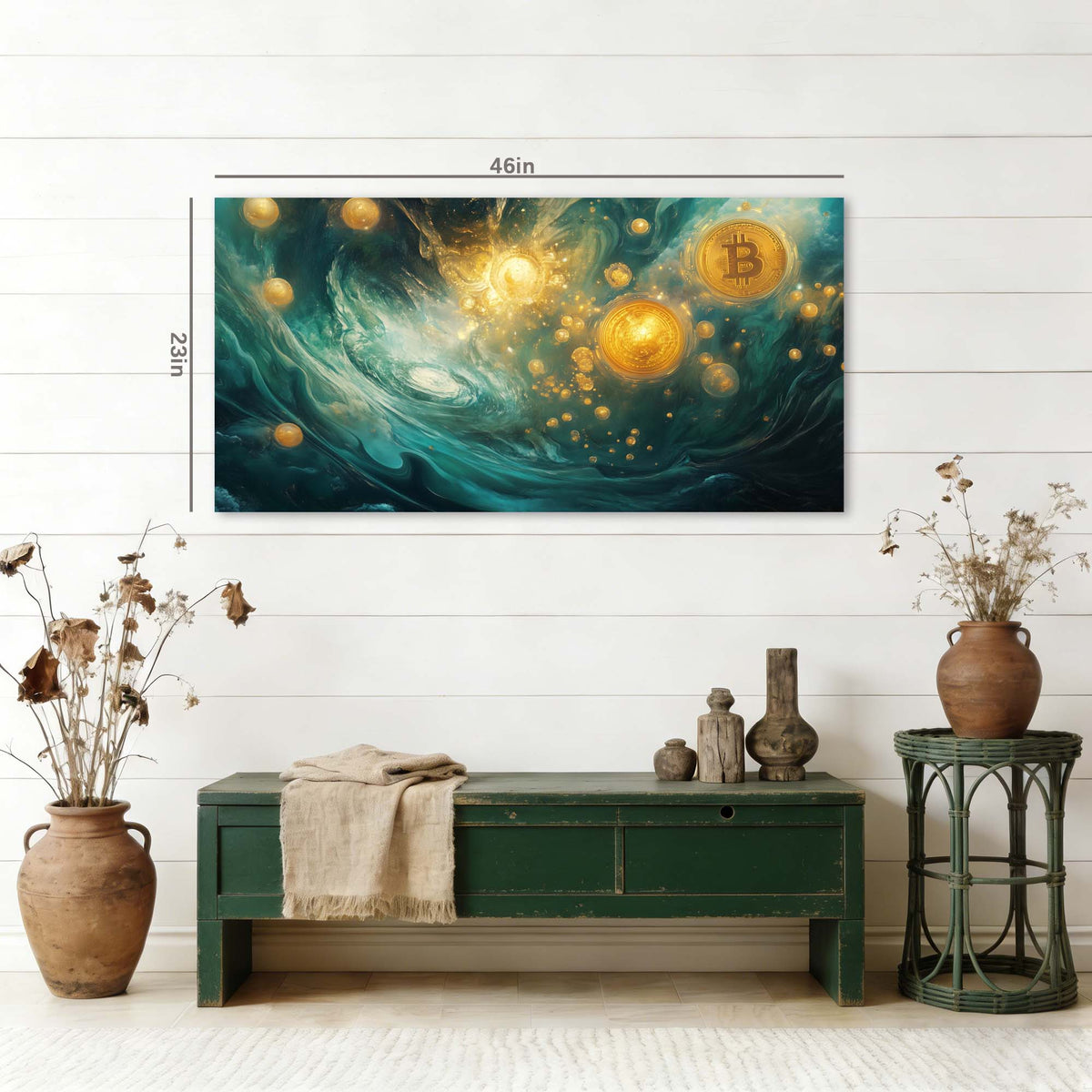Red Mysterious Horror Wall Art Canvas Painting Prints Artwor Office Bedroom Living Room Decor