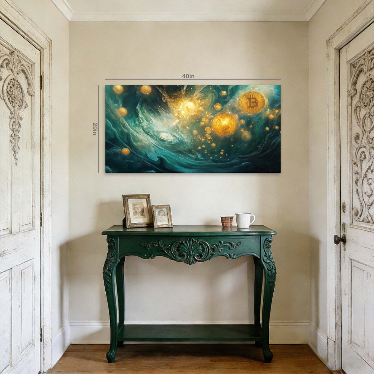 Red Mysterious Horror Wall Art Canvas Painting Prints Artwor Office Bedroom Living Room Decor