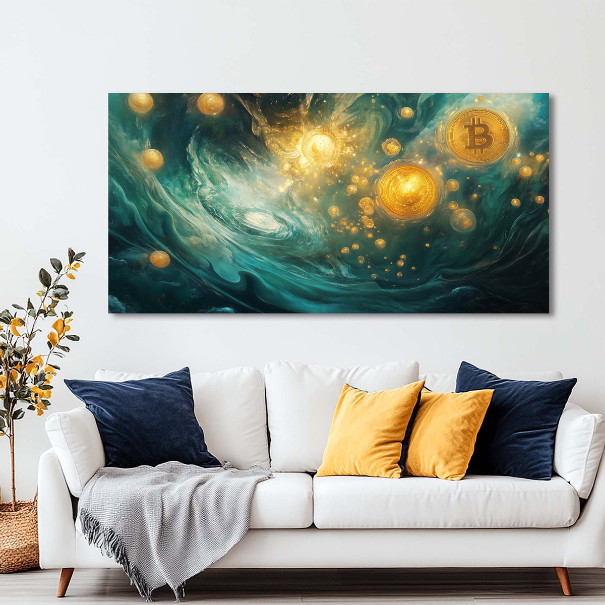 Red Mysterious Horror Wall Art Canvas Painting Prints Artwor Office Bedroom Living Room Decor
