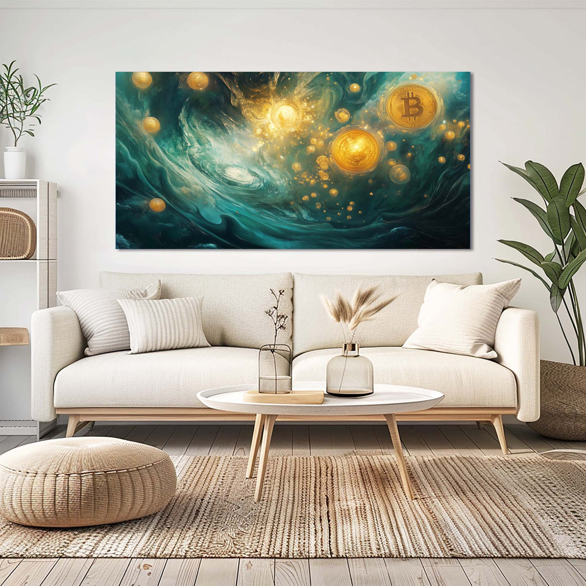 Red Mysterious Horror Wall Art Canvas Painting Prints Artwor Office Bedroom Living Room Decor