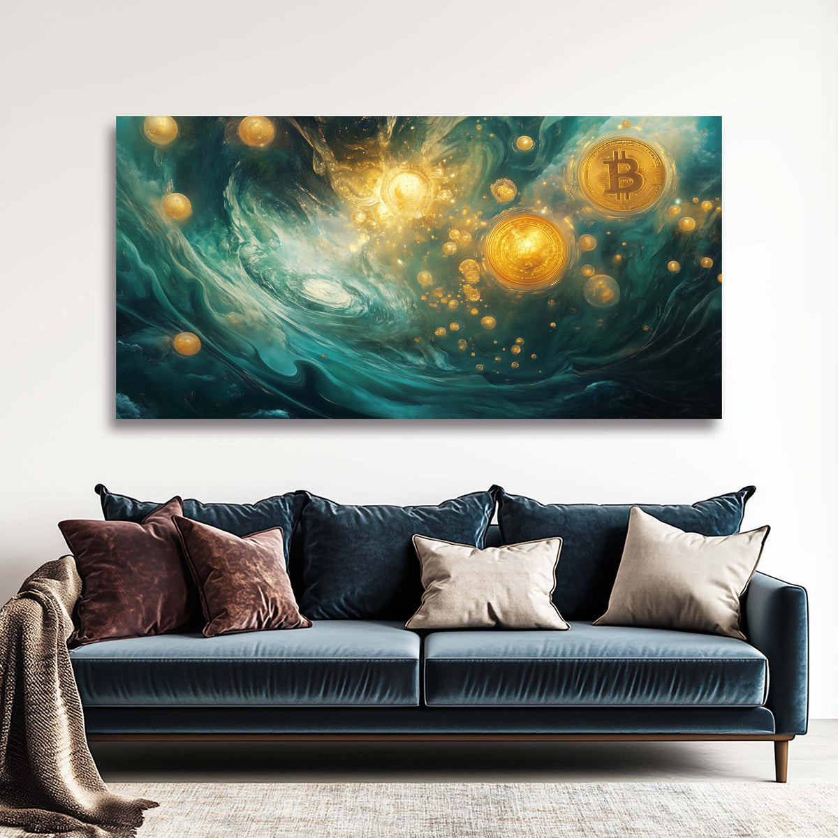 Red Mysterious Horror Wall Art Canvas Painting Prints Artwor Office Bedroom Living Room Decor