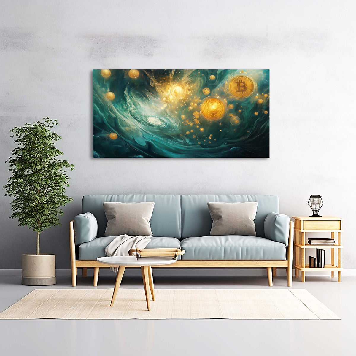 Red Mysterious Horror Wall Art Canvas Painting Prints Artwor Office Bedroom Living Room Decor