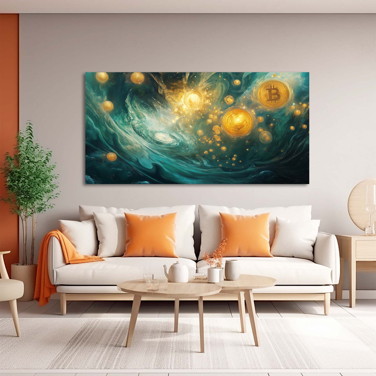 Red Mysterious Horror Wall Art Canvas Painting Prints Artwor Office Bedroom Living Room Decor