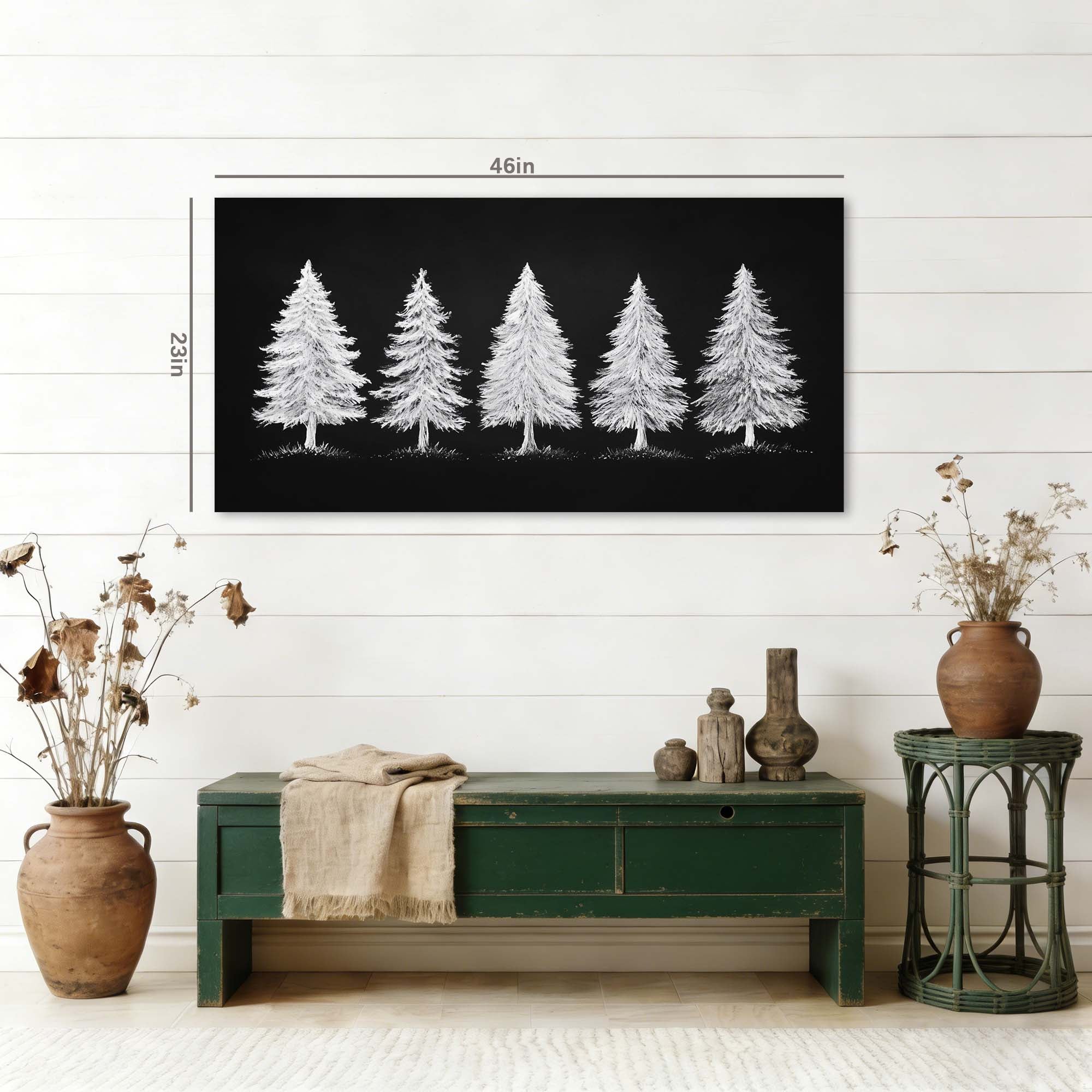 White Nature Canvas Wall Art