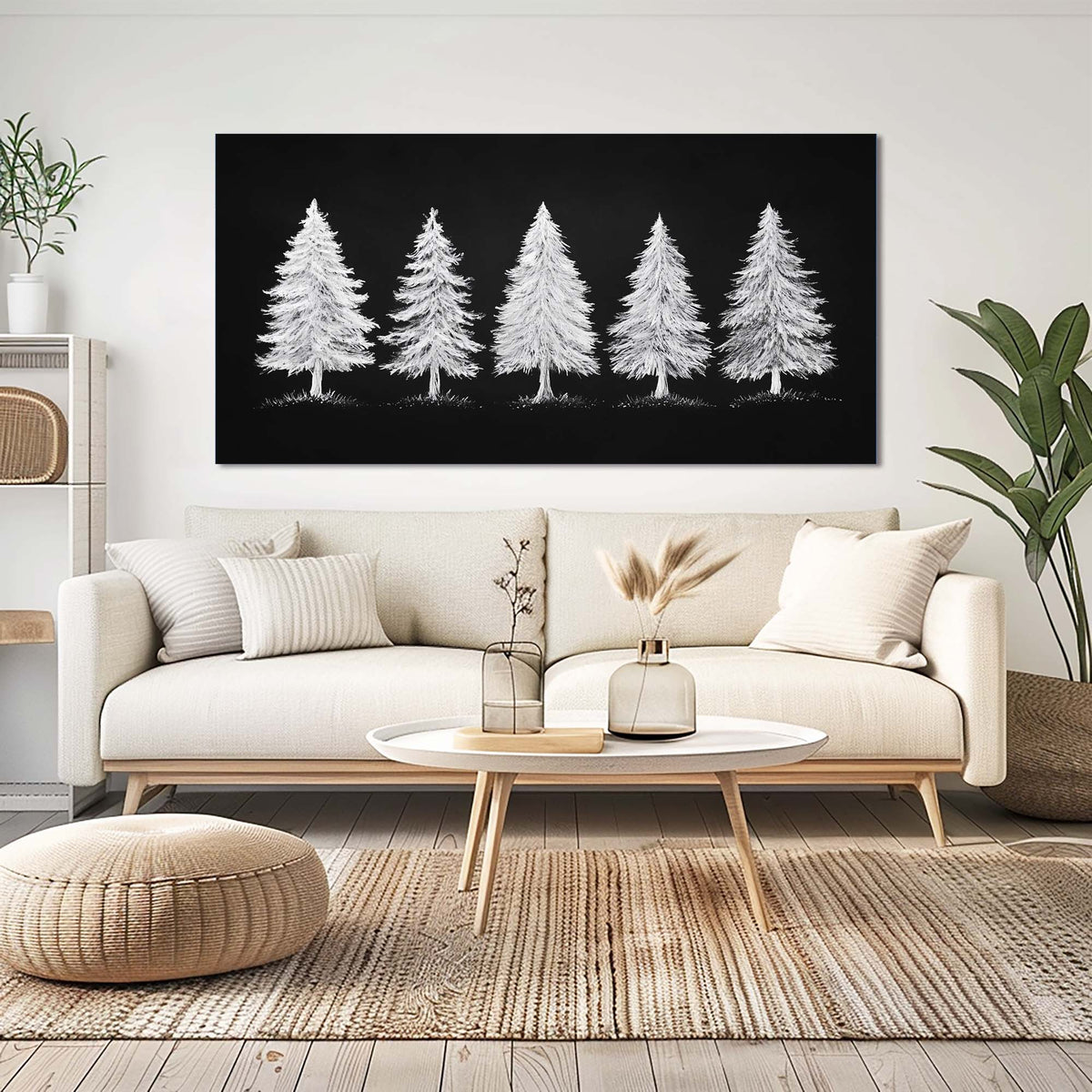 White Nature Wall Art Paintings Print Canvas Painting Prints Modern Artwork Office Living Room Over the Couch Bedroom Decor