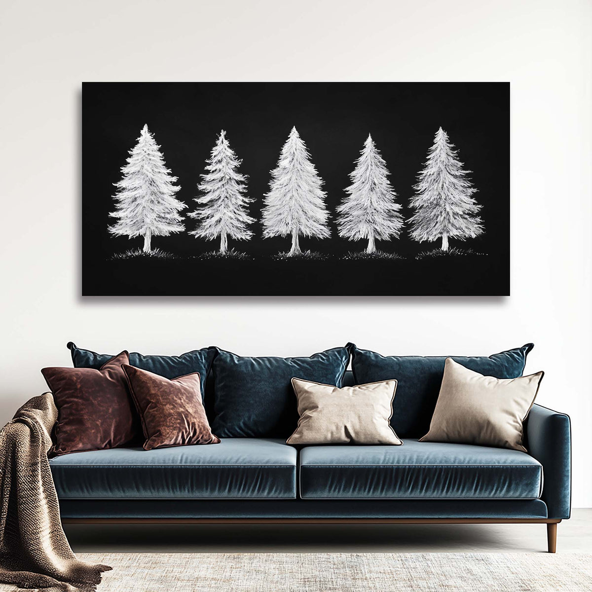 White Nature Wall Art Paintings Print Canvas Painting Prints Modern Artwork Office Living Room Over the Couch Bedroom Decor