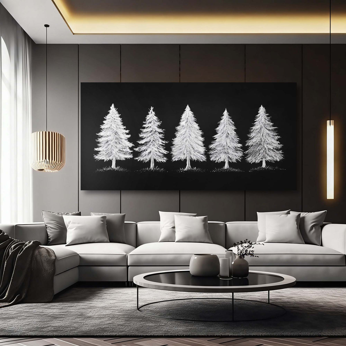 White Nature Wall Art Paintings Print Canvas Painting Prints Modern Artwork Office Living Room Over the Couch Bedroom Decor
