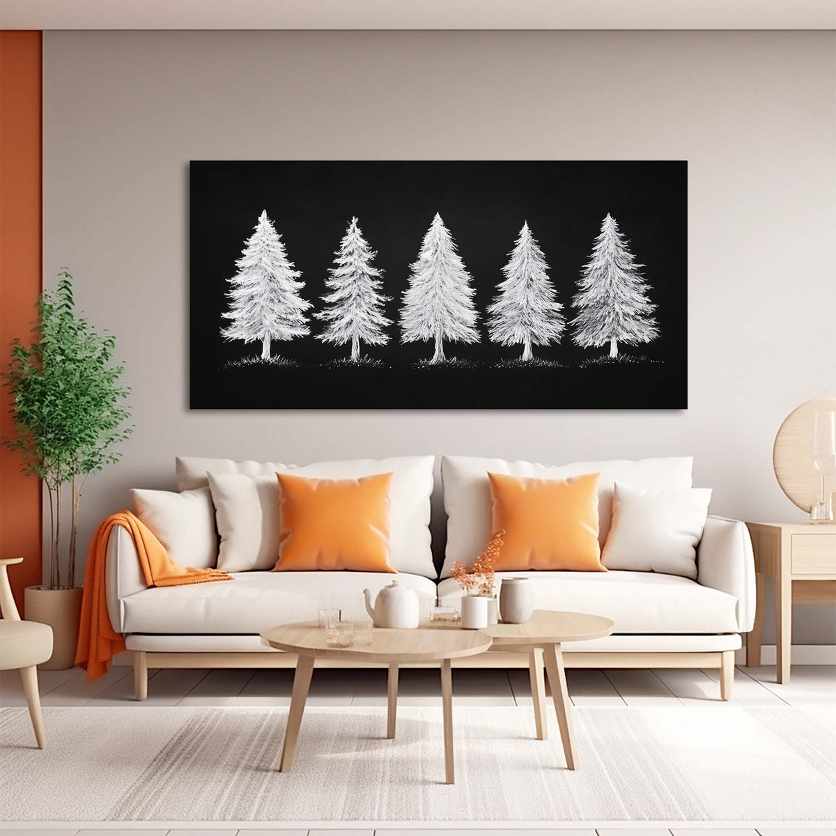 White Nature Wall Art Paintings Print Canvas Painting Prints Modern Artwork Office Living Room Over the Couch Bedroom Decor