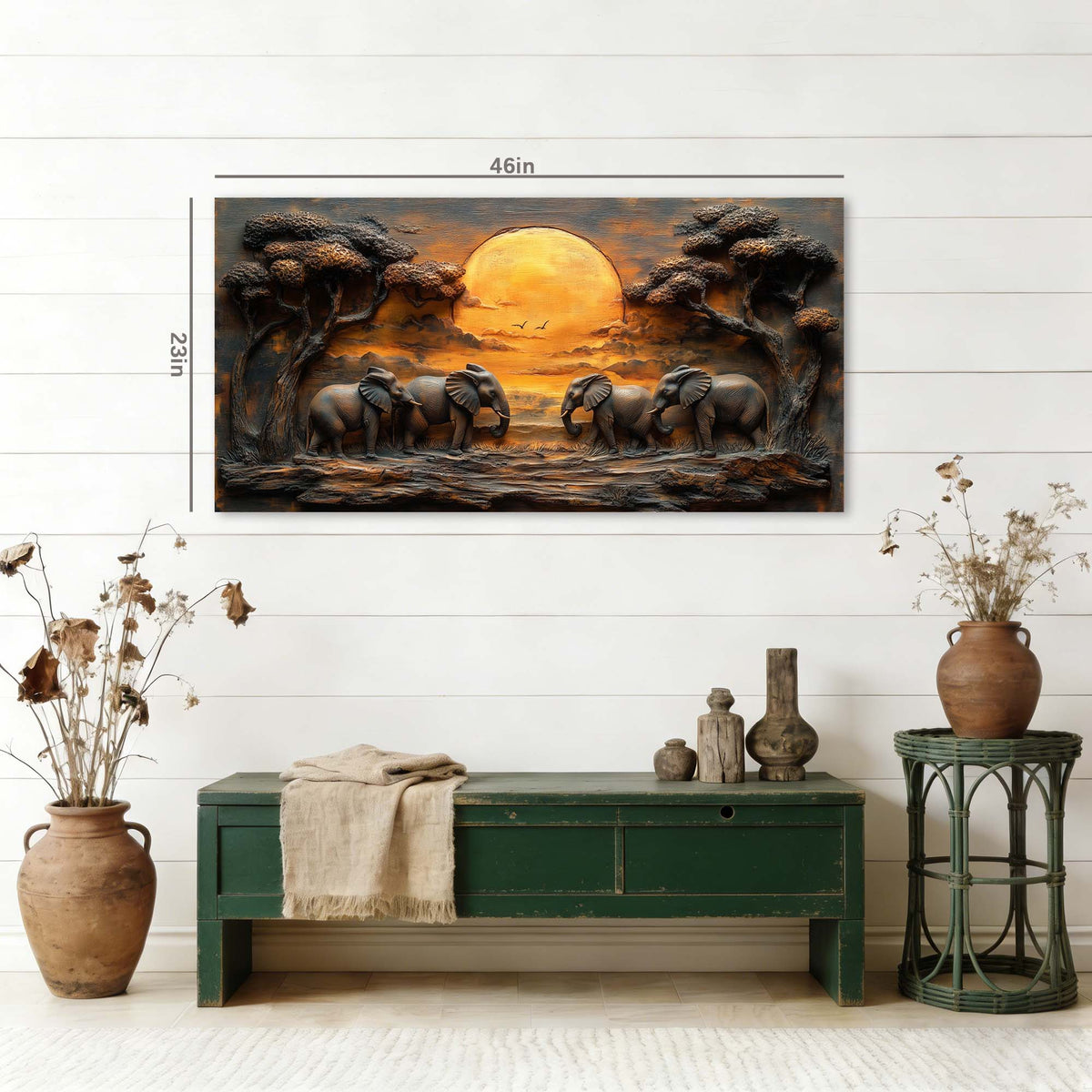 Brown Wildlife Nature Canvas Wall Art for Living Room Prints Artwork Bedroom Office Decor