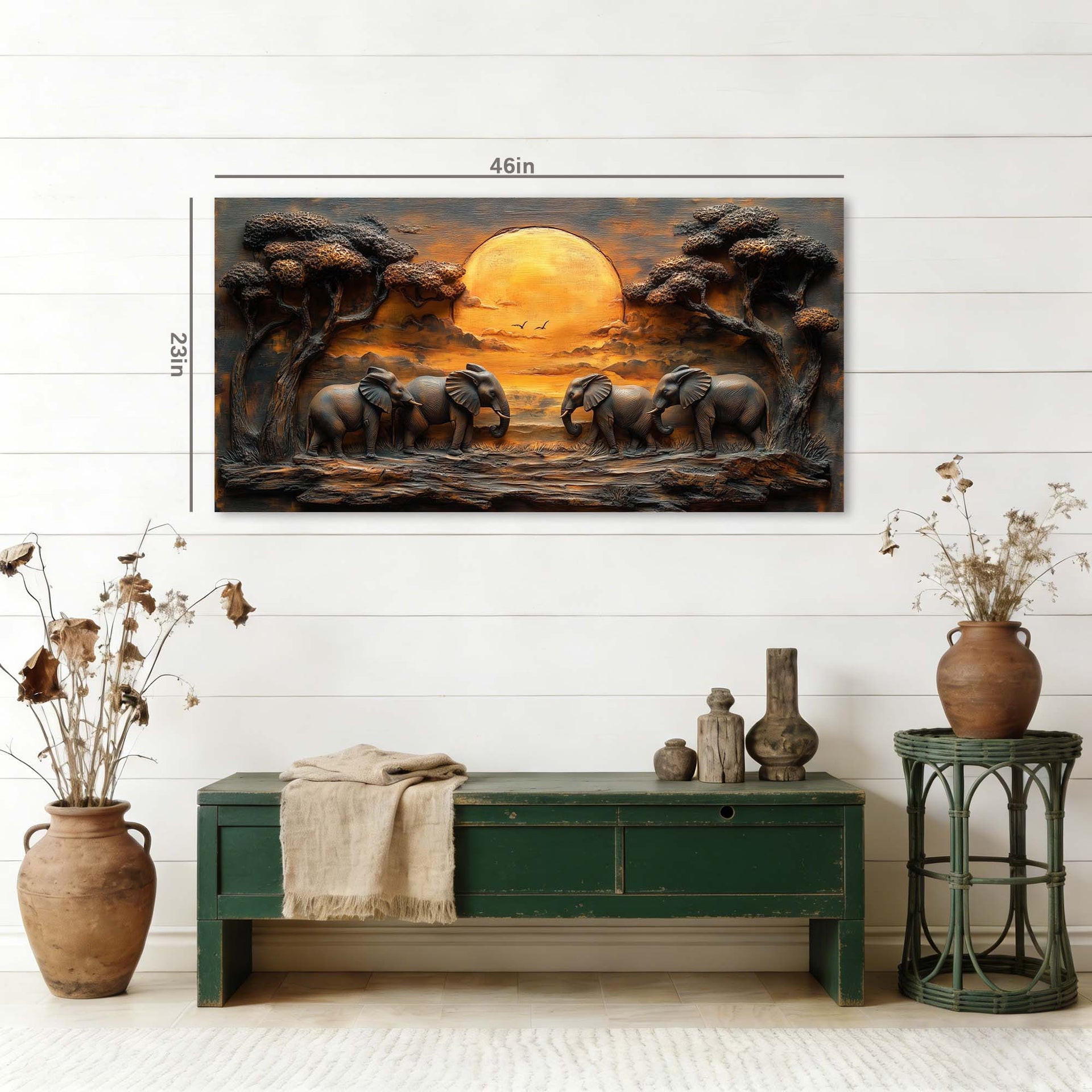 Brown Wildlife Nature Canvas Wall Art for Living Room Prints Artwork Bedroom Office Decor