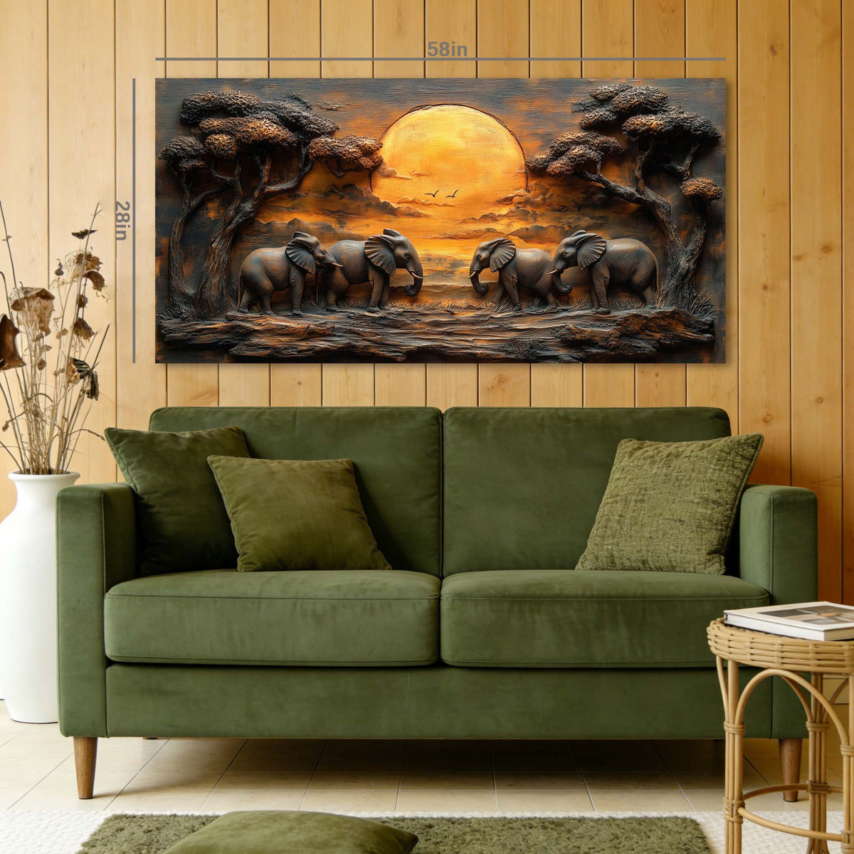 Brown Wildlife Nature Canvas Wall Art for Living Room Prints Artwork Bedroom Office Decor