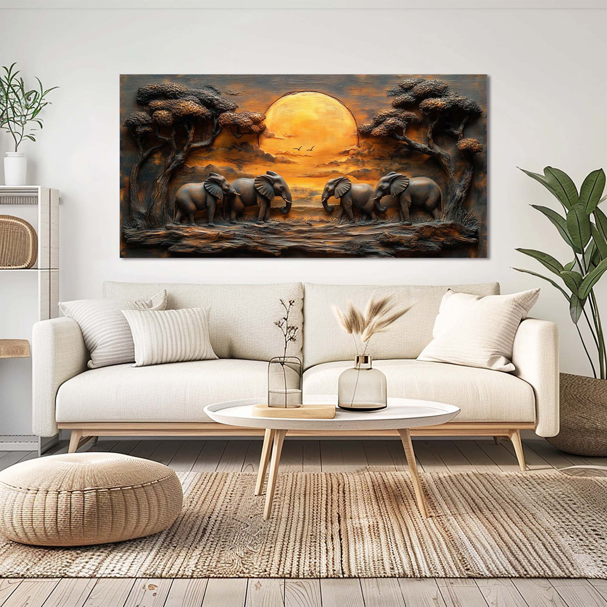 Brown Wildlife Nature Canvas Wall Art for Living Room Prints Artwork Bedroom Office Decor