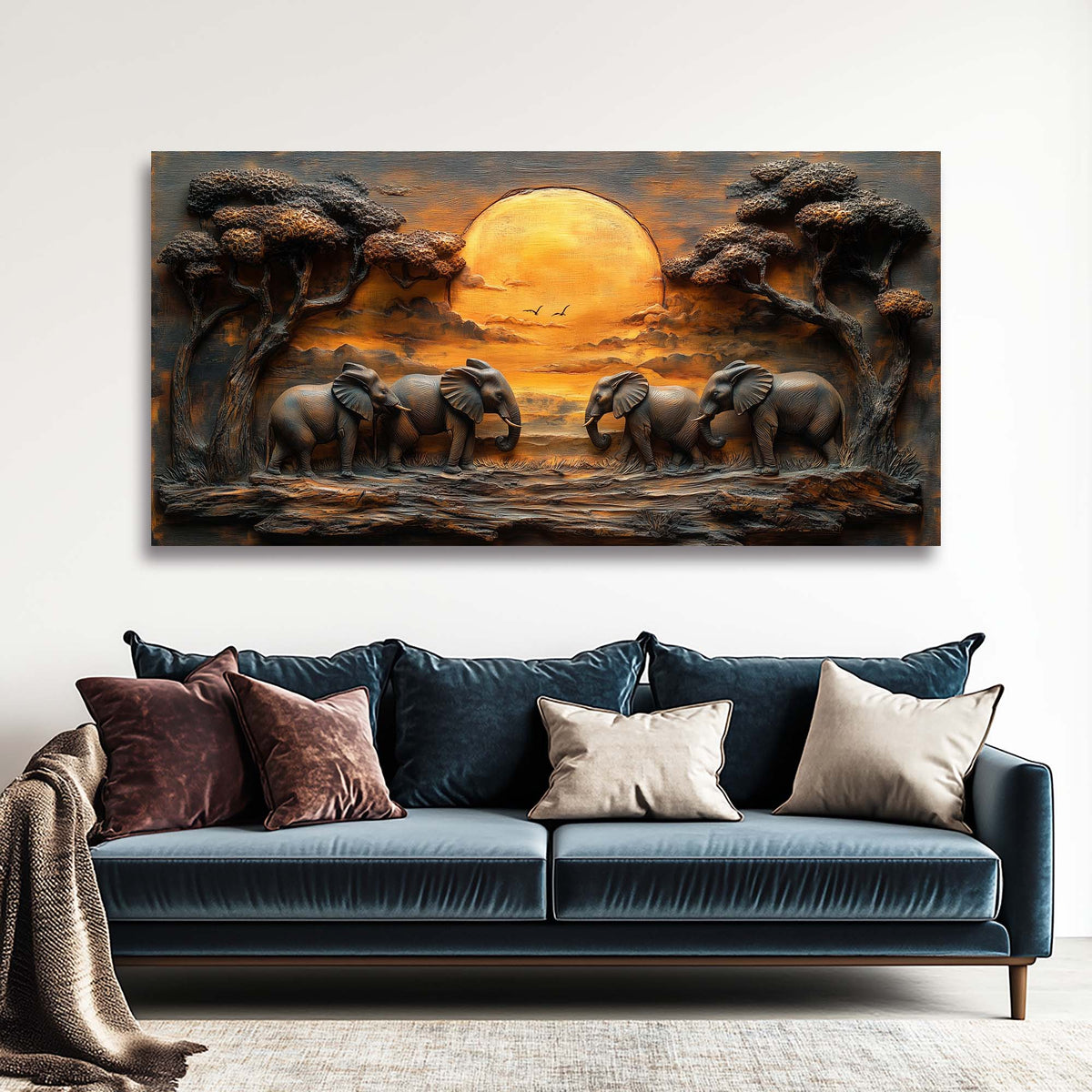 Brown Wildlife Nature Canvas Wall Art for Living Room Prints Artwork Bedroom Office Decor