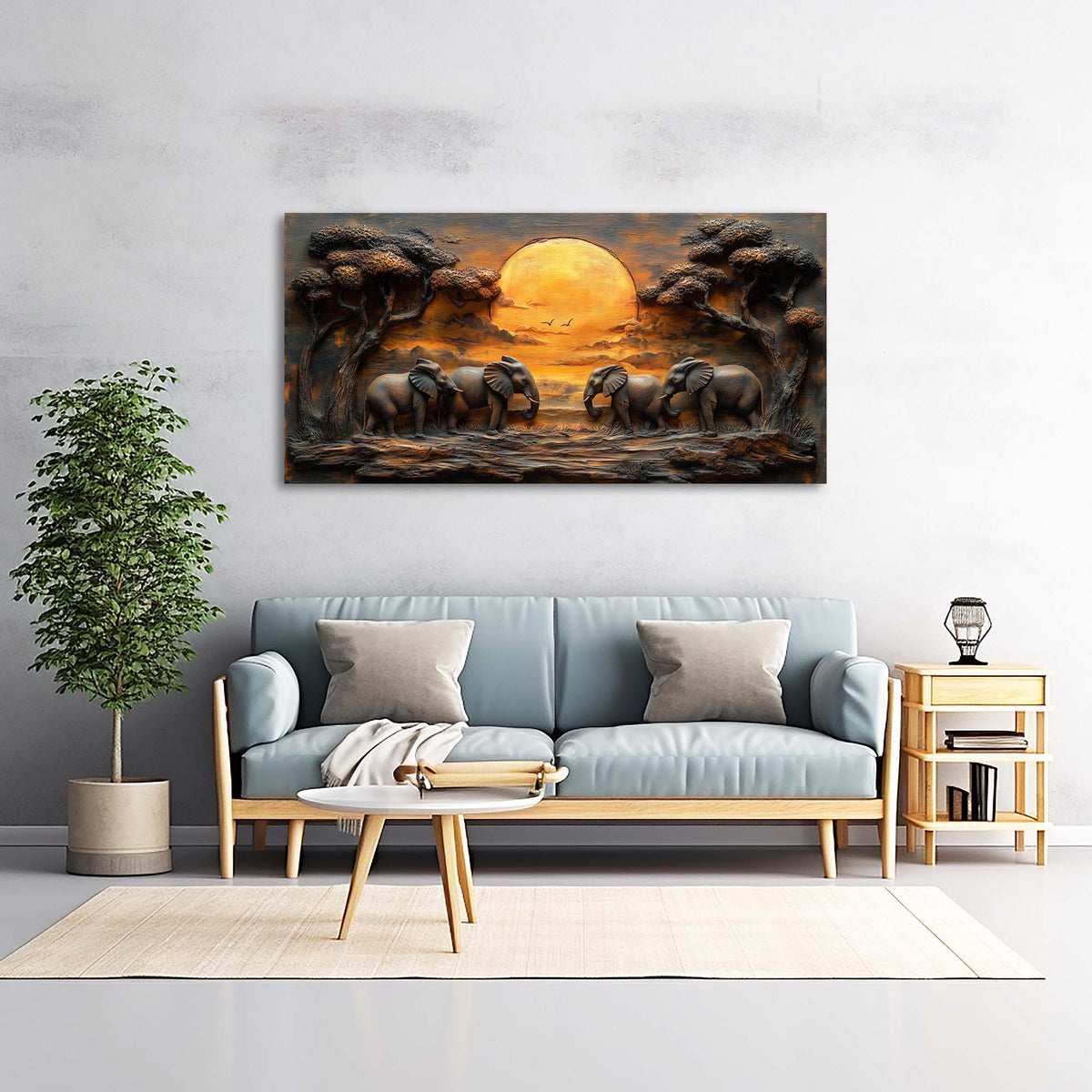 Brown Wildlife Nature Canvas Wall Art for Living Room Prints Artwork Bedroom Office Decor