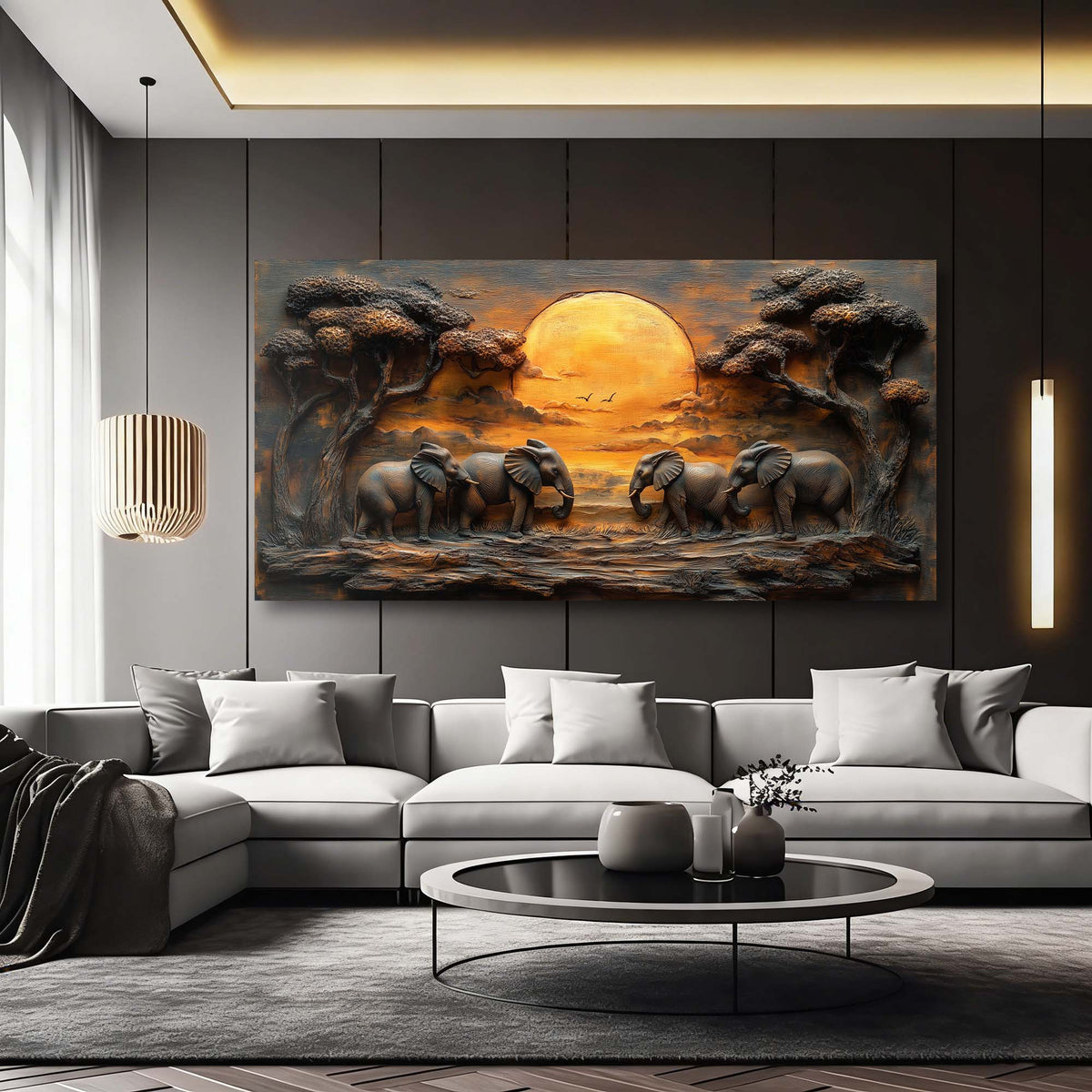 Brown Wildlife Nature Canvas Wall Art for Living Room Prints Artwork Bedroom Office Decor