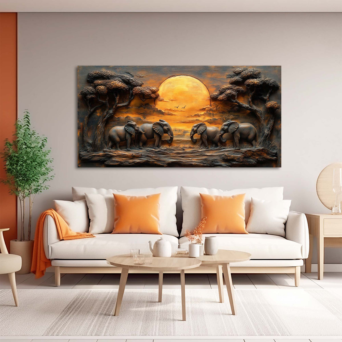 Brown Wildlife Nature Canvas Wall Art for Living Room Prints Artwork Bedroom Office Decor