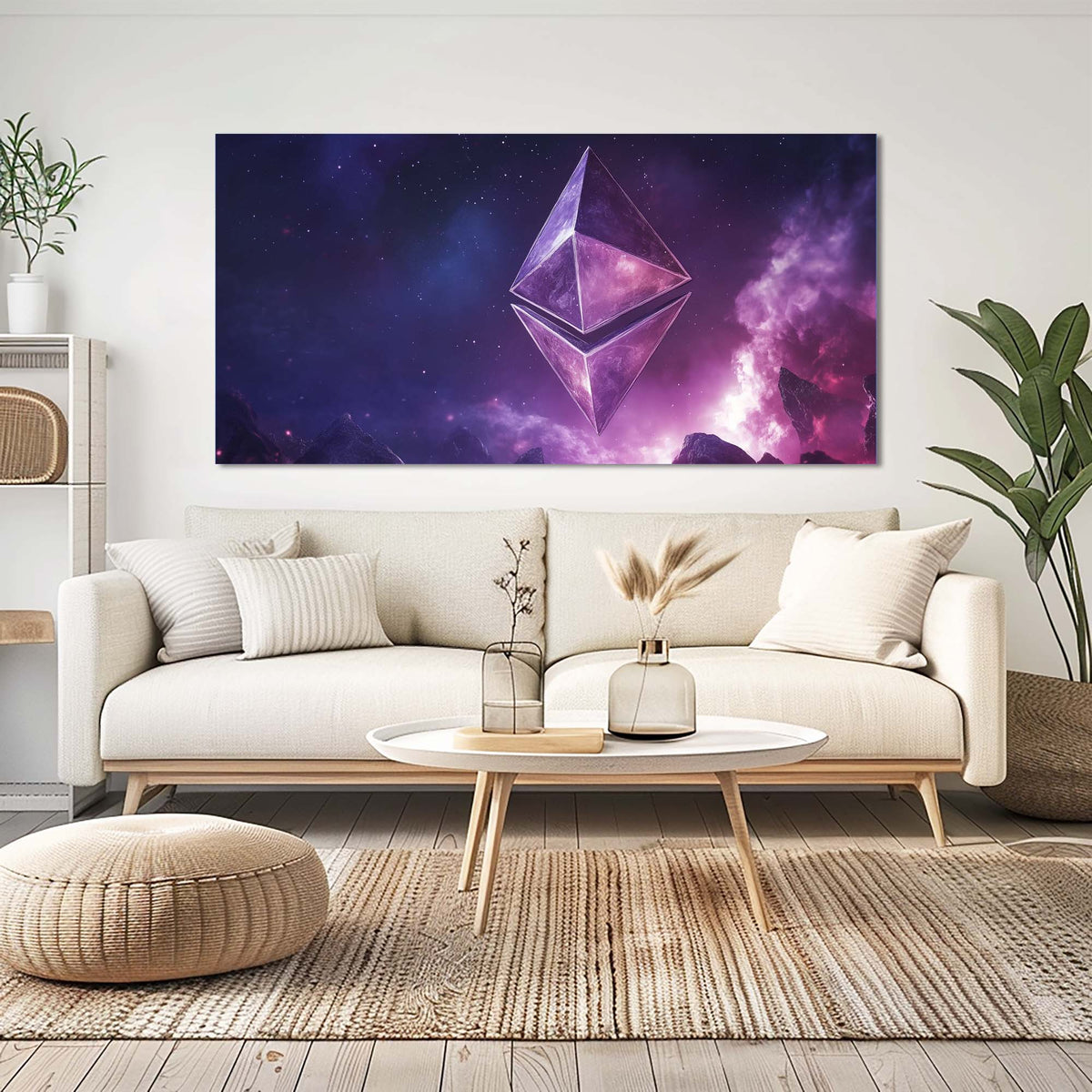Blue Mysterious Horror Wall Art Modern Canvas Painting Prints Artwork Office Hallway Bedroom Living Room Decor