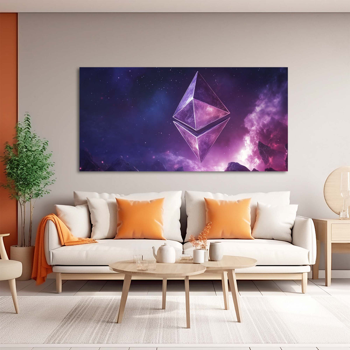 Blue Mysterious Horror Wall Art Modern Canvas Painting Prints Artwork Office Hallway Bedroom Living Room Decor