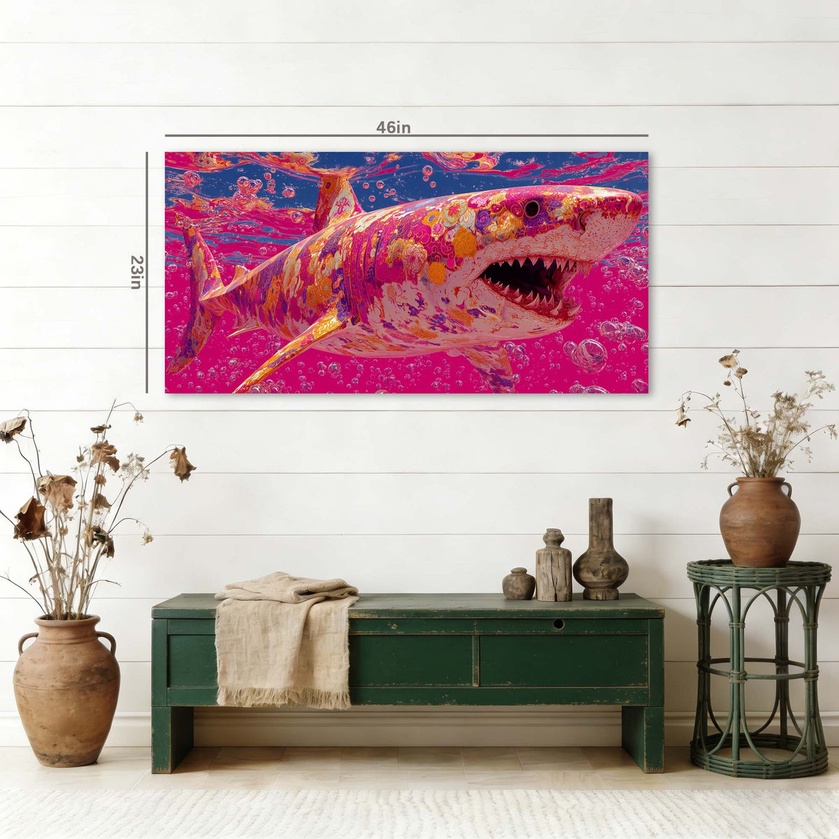 Pink Black and White Abstract Wall Art Canvas Painting Prints Artwor Office Bedroom Living Room Decor
