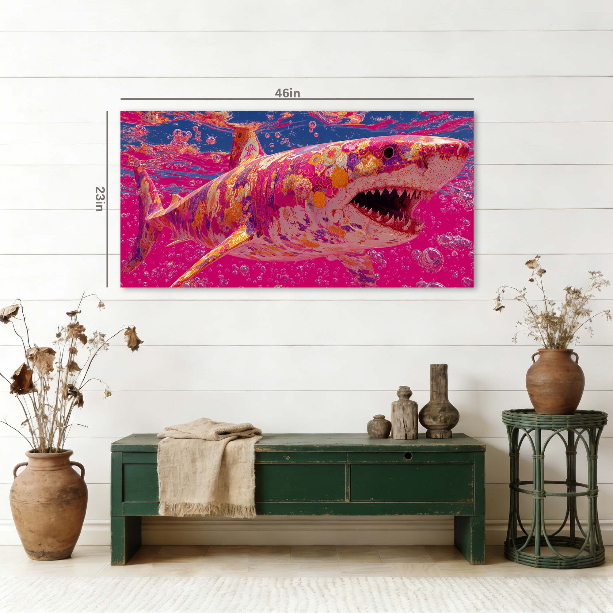 Pink Black and White Abstract Wall Art Canvas Painting Prints Artwor Office Bedroom Living Room Decor